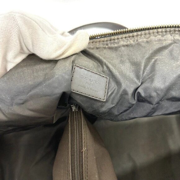 LOUIS VUITTON M93066 Damier-Jean Akatan Hand Bag Shoulder Bag Canvas Black - Picture 13 of 16